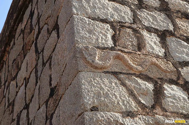 Channarayana Durga_Carving of a snake on the rock_Suhas Saya