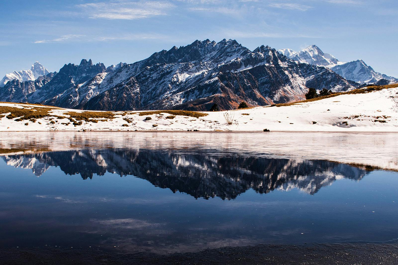 kuari pass - kuari pass trek - mountain - tali - auli - dhak - tugasi - karchi - winter