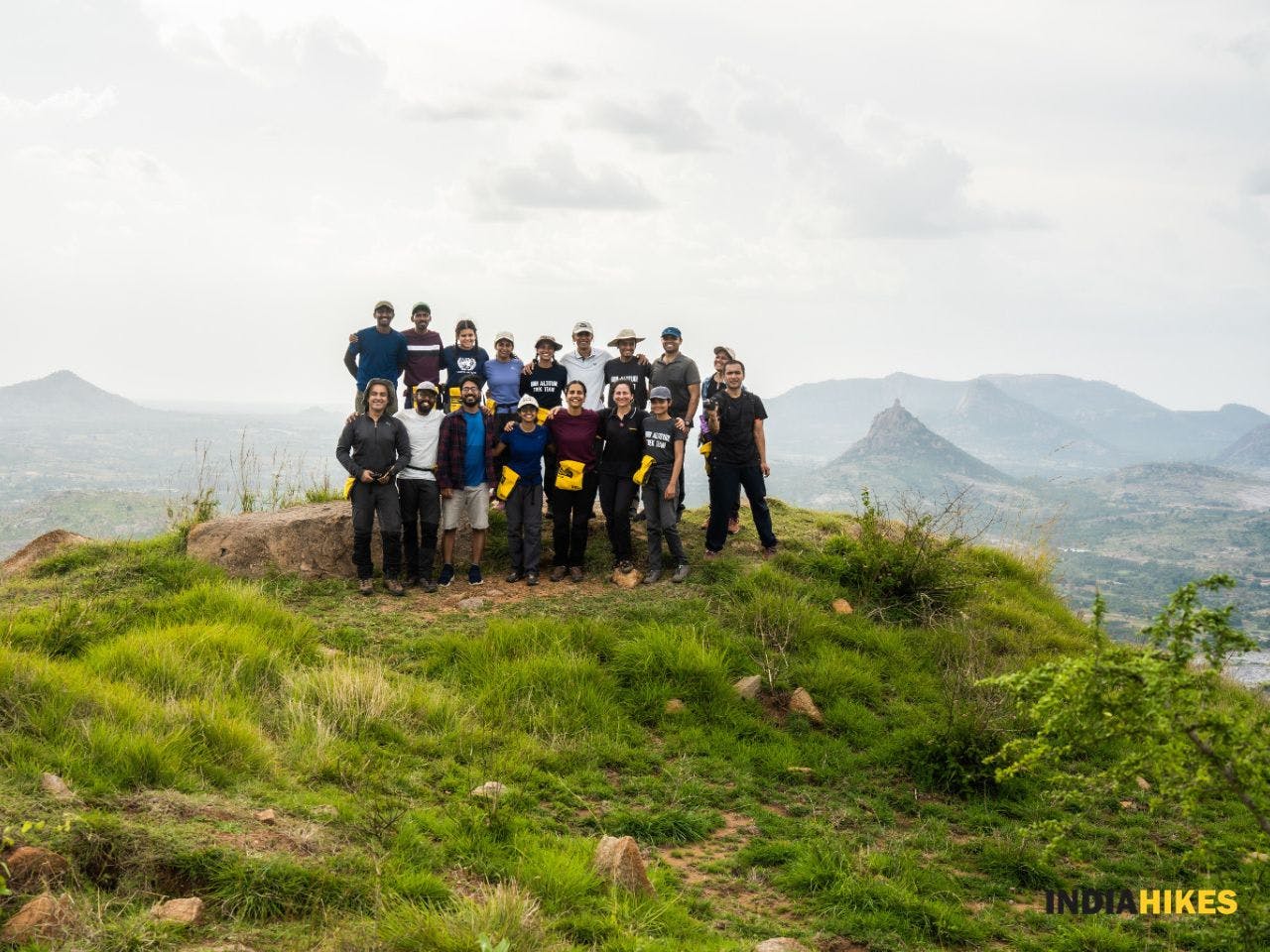 706cc717 3bc6 4cc4 81f8 99b99f93632e minchikall betta  southern campus indiahikes team at the top of minchikall betta pritish bhanushali