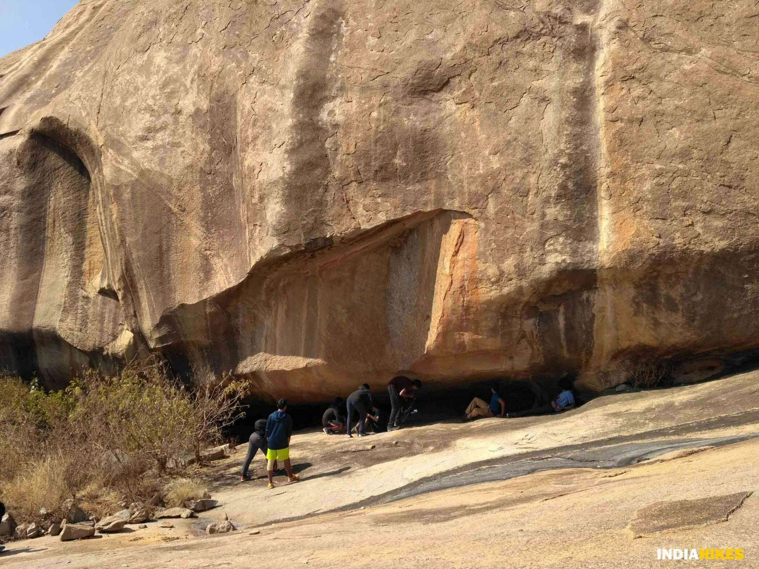 Channarayana Durga_Students exploring and having fun at the opening of the rock_Suhas Saya