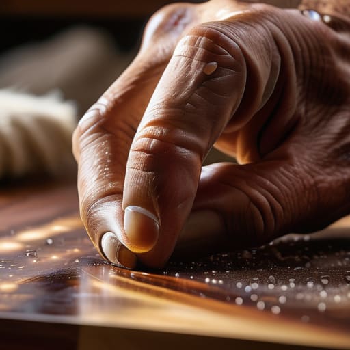 How to apply an oil finish thinly.