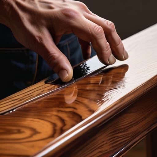 Learning how to apply shellac for repairability.