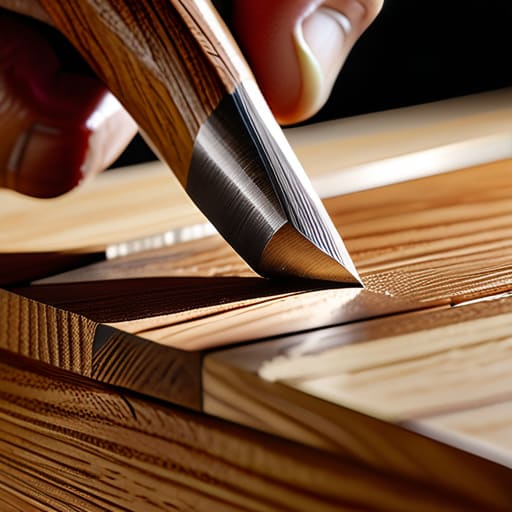 How to cut a chamfer by hand.