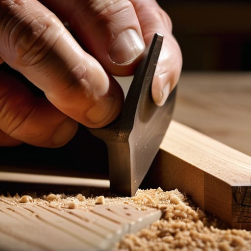 Learning how to cut a housing joint.