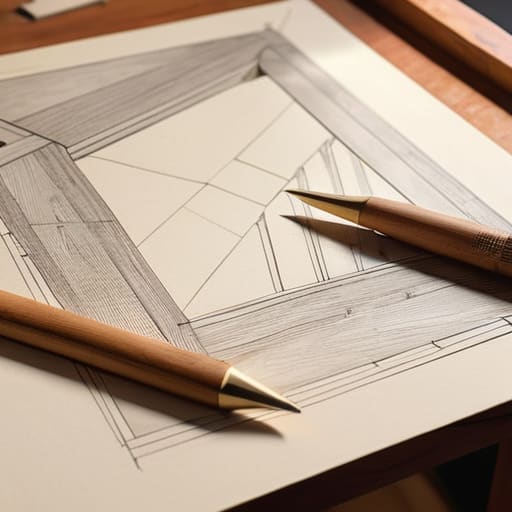 How to draw furniture by hand.